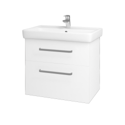 Dreja - Kúpeľňová skrinka Q MAX SZZ2 70 - M01 Biela mat / Úchytka T01 / M01 Biela mat (198374A)