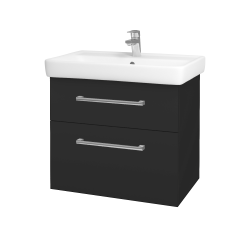 Dreja - Kúpeľňová skrinka Q MAX SZZ2 70 - N03 Graphite / Úchytka T03 / N03 Graphite (198497C)