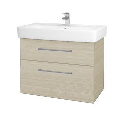 Dreja - Kúpeľňová skrinka Q MAX SZZ2 80 - D04 Dub / Úchytka T03 / D04 Dub (60469C)