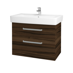 Dreja - Kúpeľňová skrinka Q MAX SZZ2 80 - D06 Orech / Úchytka T01 / D06 Orech (60476A)