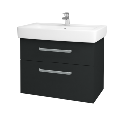 Dreja - Kúpeľňová skrinka Q MAX SZZ2 80 - L03 Antracit vysoký lesk / Úchytka T01 / L03 Antracit vysoký lesk (60391A)