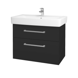 Dreja - Kúpeľňová skrinka Q MAX SZZ2 80 - N03 Graphite / Úchytka T03 / N03 Graphite (198695C)