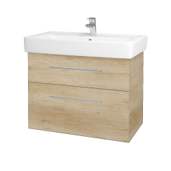 Dreja - Kúpeľňová skrinka Q MAX SZZ2 80 (umyvadlo Q) - D15 Nebraska / Úchytka T02 / D15 Nebraska (198541B)