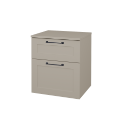 Dreja - Nízka kúpeľňová skrinka s košom na bielizeň PORTO SNZ2K 50 - L04 Béžová vysoký lesk / Úchytka T37 / L04 Béžová vysoký lesk (568160O)