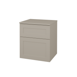 Dreja - Nízka kúpeľňová skrinka s košom na bielizeň PORTO SNZ2K 50 - M05 Béžová mat / Úchytka T00 / M05 Béžová mat (567903X)