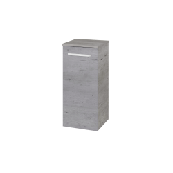 Dreja - Nízka skrinka DOS SND 35 - D25 Teak / Bez úchytky T31 / D25 Teak / Levé (462055D)