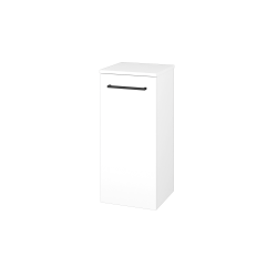 Dreja - Nízka skrinka DOS SND 35 - N01 Biela lesk / Úchytka T06 / L01 Biela vysoký lesk / Levé (22368H)