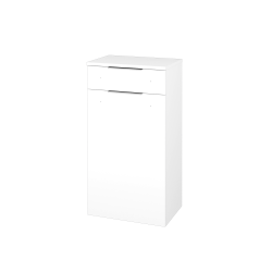 Dreja - Nízka skrinka DOS SNDZ 50 - N01 Biela lesk / Úchytka T05 / N01 Biela lesk / Levé (211431FL)