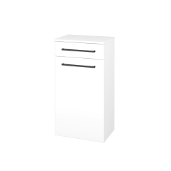 Dreja - Nízka skrinka DOS SNDZ 50 - N01 Biela lesk / Úchytka T06 / N01 Biela lesk / Levé (211431HL)