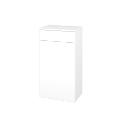 Dreja - Nízka skrinka DOS SNDZ 50 - N01 Biela lesk / Úchytka T09 / N01 Biela lesk / Levé (211431KL)