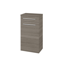 Dreja - Nízka skrinka s košom na bielizeň DOS SNDKZ 50 - D03 Cafe / Úchytka T03 / D03 Cafe (63125C)