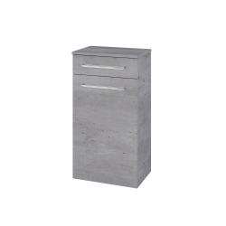 Dreja - Nízka skrinka s košom na bielizeň DOS SNDKZ 50 - D26 Ontario / Úchytka T04 / D26 Ontario (461515E)