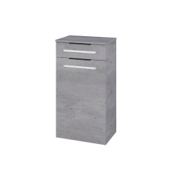 Dreja - Nízka skrinka s košom na bielizeň DOS SNDKZ 50 - D26 Ontario / Úchytka T07 / D26 Ontario (461515I)