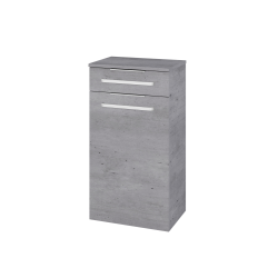 Dreja - Nízka skrinka s košom na bielizeň DOS SNDKZ 50 - D27 Cognac / Úchytka T05 / D27 Cognac (461508F)