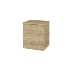 Dreja - Nízka skrinka s košom na bielizeň DOS SNZ2K 50 - D09 Arlington / Úchytka T05 / D09 Arlington (116330F)