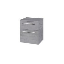 Dreja - Nízka skrinka s košom na bielizeň DOS SNZ2K 50 - D27 Cognac / Úchytka T03 / D27 Cognac (461850C)