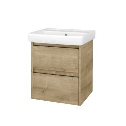 Dreja - Skrinka pod umývadlo BONO SZZ2 55 (umývadlo Q) - D09 Arlington / Úchytka T33 - čierna mat / D09 Arlington (758110J)