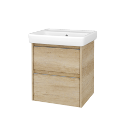 Dreja - Skrinka pod umývadlo BONO SZZ2 55 (umývadlo Q) - D15 Nebraska / Úchytka T34 - nerez / D15 Nebraska (758103K)