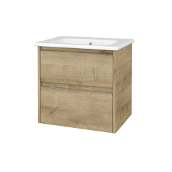 Dreja - Skrinka pod umývadlo BONO SZZ2 60 (umývadlo Euphoria) - D09 Arlington / Úchytka T34 - nerez / D09 Arlington (748517K)