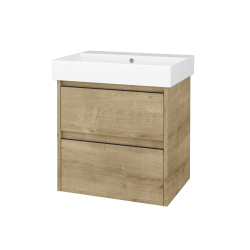 Dreja - Skrinka pod umývadlo BONO SZZ2 60 (umývadlo Glance) - D09 Arlington / Úchytka T33 - čierna mat / D09 Arlington (761073J)