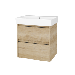 Dreja - Skrinka pod umývadlo BONO SZZ2 60 (umývadlo Glance) - D15 Nebraska / Úchytka T33 - čierna mat / D15 Nebraska (761066J)