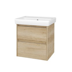 Dreja - Skrinka pod umývadlo BONO SZZ2 60 (umývadlo Q) - D15 Nebraska / Úchytka T34 - nerez / D15 Nebraska (758844K)