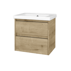 Dreja - Skrinka pod umývadlo BONO SZZ2 65 (umyvadlo Harmonia) - D09 Arlington / Úchytka T33 - čierna mat / D09 Arlington (755157J)