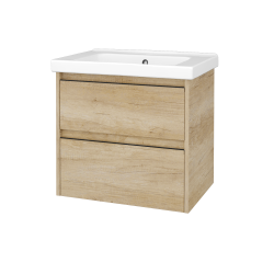 Dreja - Skrinka pod umývadlo BONO SZZ2 65 (umyvadlo Harmonia) - D15 Nebraska / Úchytka T33 - čierna mat / D15 Nebraska (755140J)