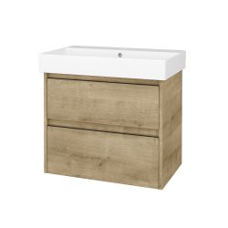 Dreja - Skrinka pod umývadlo BONO SZZ2 70 (umývadlo Glance) - D09 Arlington / Úchytka T33 - čierna mat / D09 Arlington (761813J)