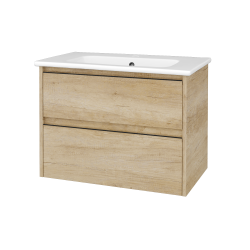 Dreja - Skrinka pod umývadlo BONO SZZ2 80 (umývadlo Euphoria) - D15 Nebraska / Úchytka T33 - čierna mat / D15 Nebraska (468620J)