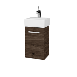 Dreja - Skrinka pod umývadlo HOST SZD 35 - D25 Teak / Úchytka T03 / D25 Teak / Levé (516840C)