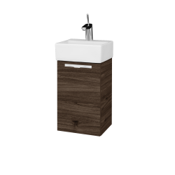Dreja - Skrinka pod umývadlo HOST SZD 35 - D25 Teak / Úchytka T09 / D25 Teak / Levé (516840KL)