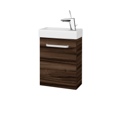 Dreja - Skrinka pod umývadlo HOST SZD 40 - D06 Orech / Úchytka T01 / D06 Orech / Levé (518202A)