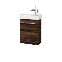 Dreja - Skrinka pod umývadlo HOST SZD 40 - D06 Orech / Úchytka T02 / D06 Orech / Levé (518202B)