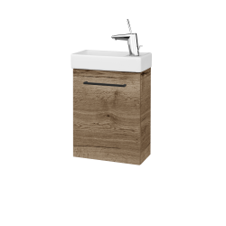 Dreja - Skrinka pod umývadlo HOST SZD 40 - D21 Tobacco / Úchytka T06 / D21 Tobacco / Levé (518134H)