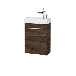 Dreja - Skrinka pod umývadlo HOST SZD 40 - D25 Teak / Úchytka T04 / D25 Teak / Levé (518097E)