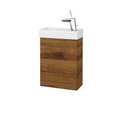 Dreja - Skrinka pod umývadlo HOST SZD 40 - D27 Cognac / Bez úchytky T31 / D27 Cognac / Levé (518073D)