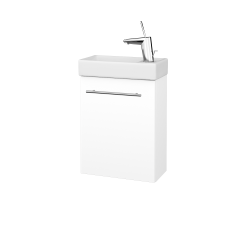 Dreja - Skrinka pod umývadlo HOST SZD 40 - M01 Biela mat / Úchytka T02 / M01 Biela mat / Levé (518011B)