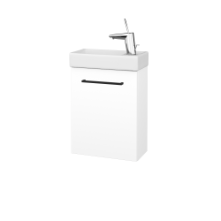 Dreja - Skrinka pod umývadlo HOST SZD 40 - M01 Biela mat / Úchytka T06 / M01 Biela mat / Levé (518011H)
