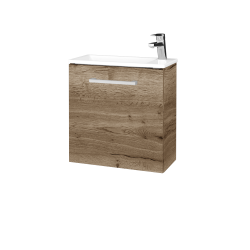 Dreja - Skrinka pod umývadlo HOST SZD 50 - D21 Tobacco / Úchytka T03 / D21 Tobacco / Levé (515560C)