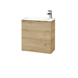Dreja - Skrinka pod umývadlo HOST SZD 50 - D22 Karamel / Úchytka T02 / D22 Karamel / Pravé (516437BP)