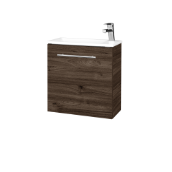 Dreja - Skrinka pod umývadlo HOST SZD 50 - D25 Teak / Úchytka T02 / D25 Teak / Pravé (516468BP)