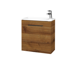 Dreja - Skrinka pod umývadlo HOST SZD 50 - D27 Cognac / Úchytka T06 / D27 Cognac / Levé (515508H)