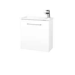 Dreja - Skrinka pod umývadlo HOST SZD 50 - M01 Biela mat / Úchytka T04 / M01 Biela mat / Levé (515447E)