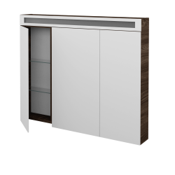 Dreja - Trojdverová zrkadlová skrinka AIR GA3OE 100 - D25 Teak (464455)