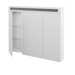 Dreja - Trojdverová zrkadlová skrinka AIR GA3OE 100 - M01 Biela mat (239664)