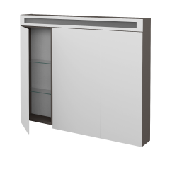 Dreja - Trojdverová zrkadlová skrinka AIR GA3OE 100 - N06 Lava (239695)