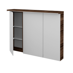 Dreja - Trojdverová zrkadlová skrinka ASTON GA3OE 100 - D06 Orech (138141)