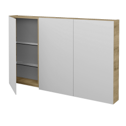 Dreja - Trojdverová zrkadlová skrinka PREMIUM GA3E 120 - D09 Arlington (111625)