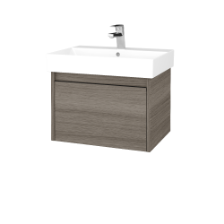 Dreja - Umývadloá skrinka BONO SZZ 60 (umývadlo Glance) umývadlo Glance - D03 Cafe / Úchytka T33 - čierna mat / D03 Cafe (277383J)